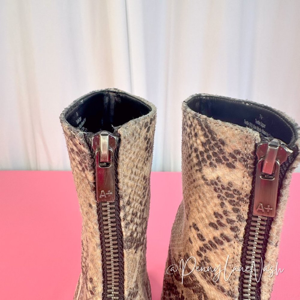 Target Snake Print Ankle Bootie Size 7.5 - image 7